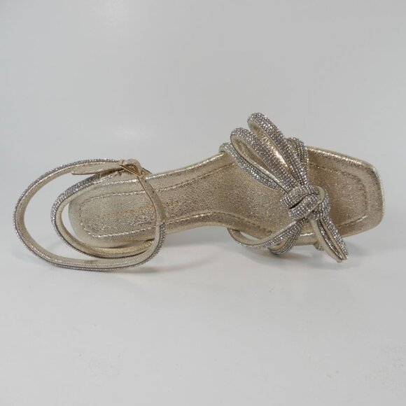 Loeffler Randall Mikel Bow Sandals Size 6 Crystal Rhinestone Embellished NEW - Picture 11 of 16